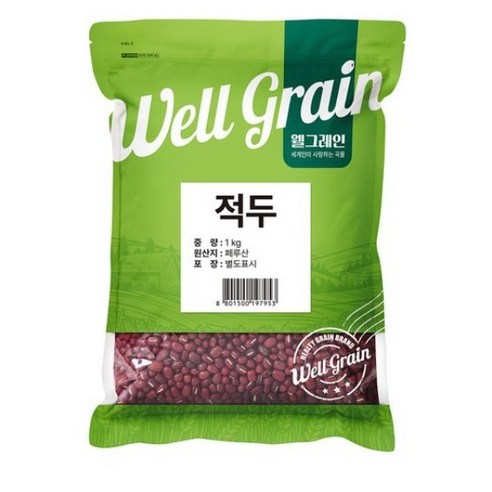 웰그레인 페루산 적두, 1kg, 1개