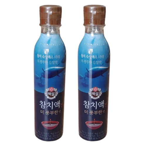 백설 참치액진 더 풍부한 맛 500g x 2개