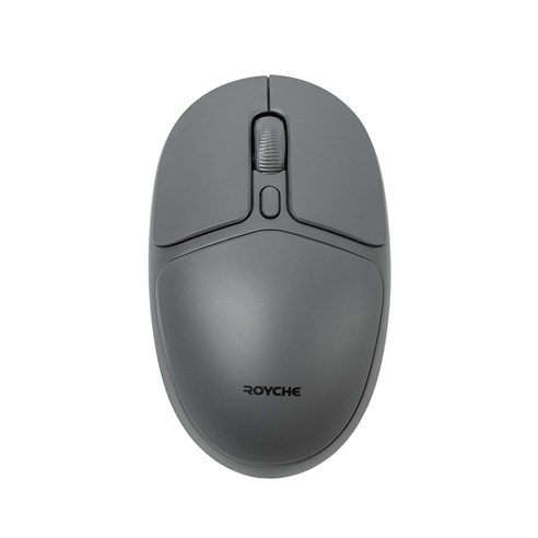 로이체 멀티페어링 무선 블루투스 마우스 RX-600TR 저소음 클릭 도서관 사무용 노트북, 그레이
