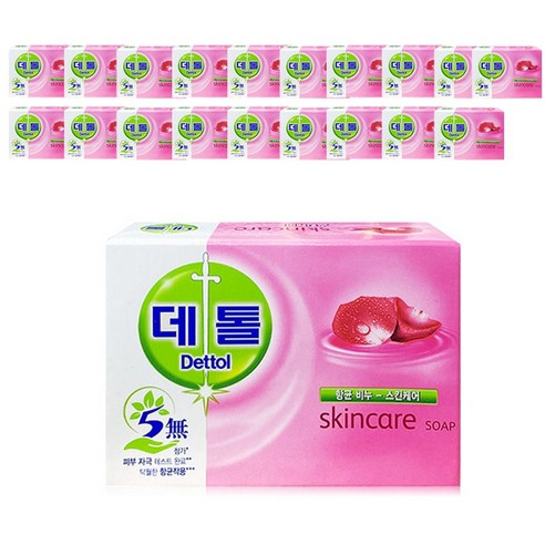 데톨 항균비누 모이스처(스킨케어), 20개, 95g