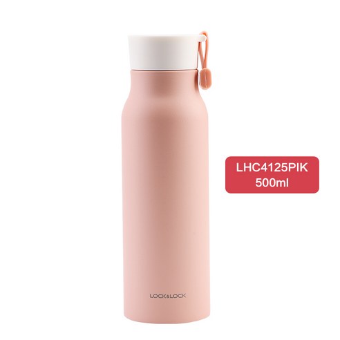 부티크 백화점 뉴넘 텀블러 마카롱보 쿨러 러블리, 핑크 500ml