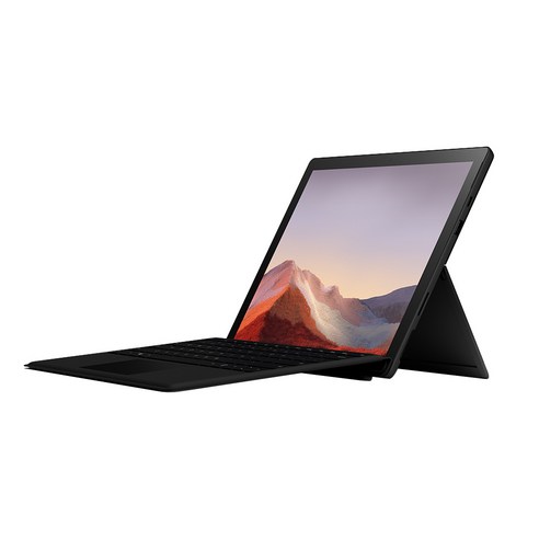 마이크로소프트 2019 Surface Pro7 12.3 + 블랙 타입커버 세트, 매트 블랙, 코어i7 10세대, 512GB, 16GB, WIN10 Home, VAT-00023