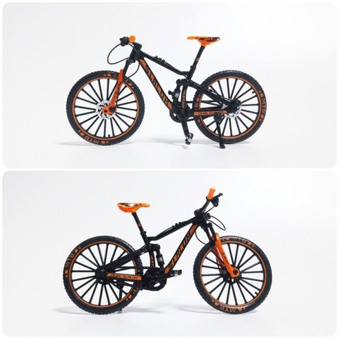 현실적인 디테일, 내구성, 작동성을 갖춘 1:10 스케일 다이캐스트 모형 산악용 레이싱 인형 자전거