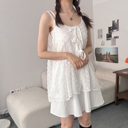 레이스 나시 뷔스티에 블라우스