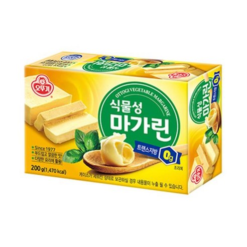 오뚜기 샌드위치 핫케이크 식물성마가린 아침식사 과일잼 버터 마가린 식빵 모닝빵 토스트 와플 200G, 15세트