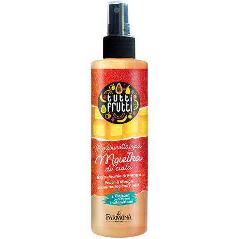 파모나 피치&망고 일루미네이팅 바디 미스트, 200ml, 1개