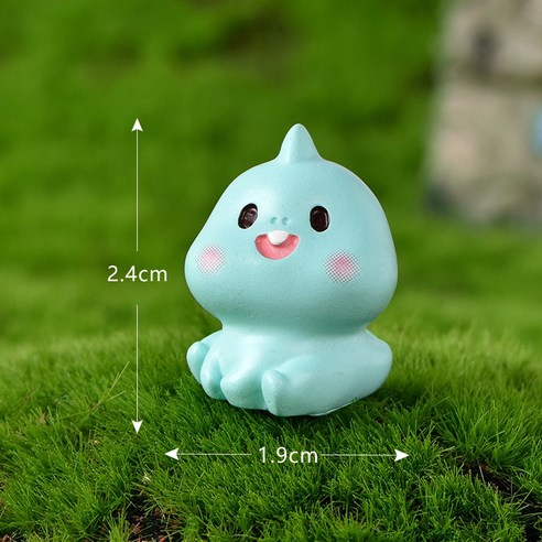 Tingtan신형 미니 패왕용 마이크로 경관 원예 DIY 수지 장식품 용알 용둥지 작은 공룡 수지 공예품, 5번 멍뭉용청.