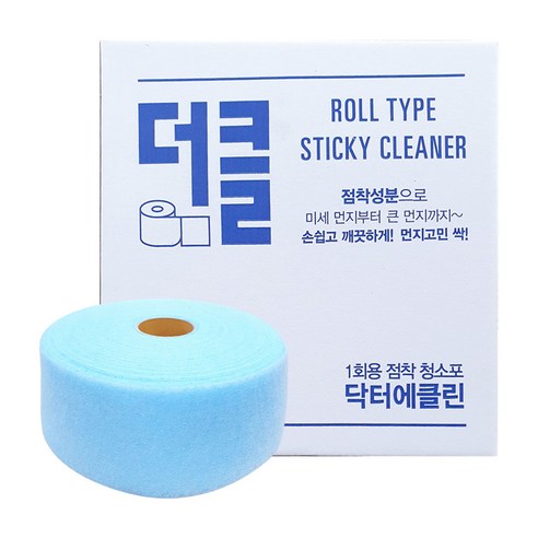 닥터에클린 더클 롤타입 대용량 일회용 청소포 300매, 3개