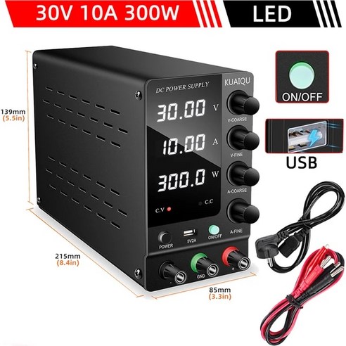 파워서플라이 컴퓨터파워 스위칭 DC Lab 전원 공급 장치 조정 가능 실험실 120V 60V 30V 10A 5A 전압 벤치, 04 SPS-C3010 30V 10A_01 220V 
RV/아웃도어