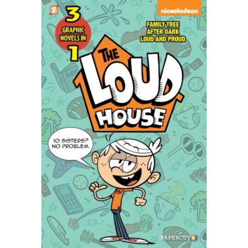 (영문도서) The Loud House 3-In-1 #2: After Dark Loud and Proud and Family Tree Paperback, Papercutz, English, 9781545803349