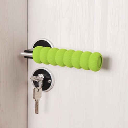 문고리커버 문손잡이 커버 안전쿠션 낡은 손잡이 4개세트, 그린