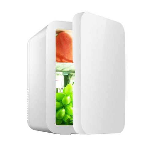 알피쿨 미니 냉장고 8l 쿨러 앰프 따뜻한 휴대용 소형 냉장고 자동차 가정 사무실 기숙사 dropship을 위한 매우 조용한 차량용 냉동고, 01 WHITE Best Top3