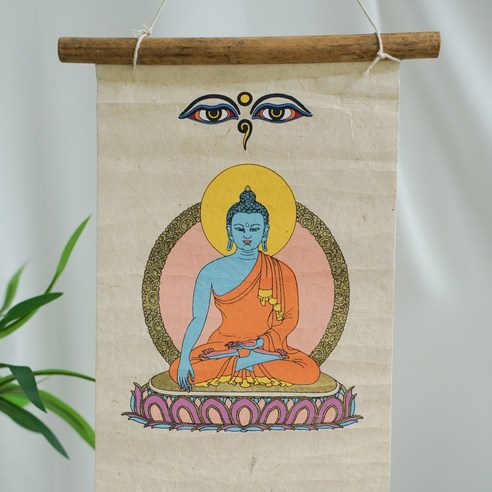부처 탱화 탕카 불교 그림 족자 보살 부처님 티벳, 아촉불, 1개