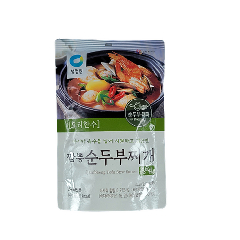 청정원 짬뽕 순두부찌개 양념, 140g, 1개