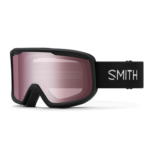 SMITH Frontier Carbonic-x 렌즈가 있는 고글 – 스키 및 스노우보드용 교체 가능한 퍼포먼스 스노스포츠 남성 여성용 블랙 + 이그니터 미러 렌즈 
스키/보드복