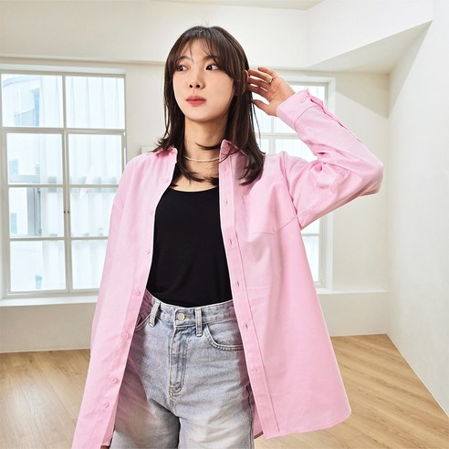 베이뮤 여성 루즈핏 옥스포드 셔츠 베이뮤 여성 루즈핏 옥스포드 셔츠