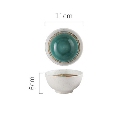 CHANSHOVA 250ml 중국 복고풍 스타일 성격 세라믹 그릇 세라믹 혼합 그릇 중국 도자기 샐러드 그릇 주방 식기, A