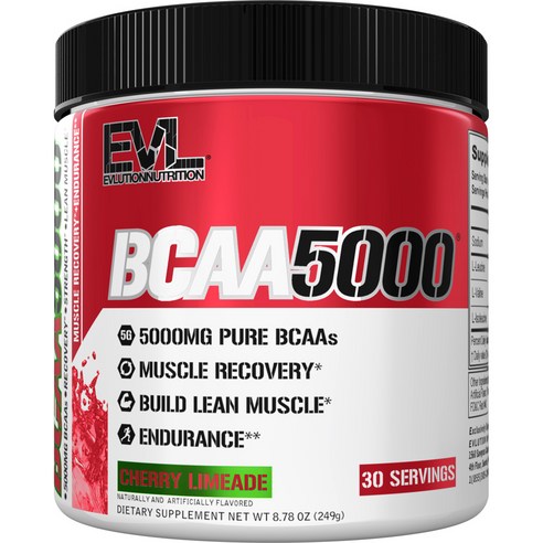 Evlution Nutrition BCAA 5000mg  1개, 249g