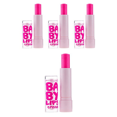 메이블린 립 크리스탈 모이스처라이징 립 밤, Pink Quartz, 4개