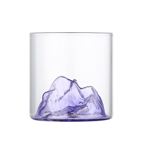 아이요웨이 산경 맥주잔 위스키잔, 작은, 자주색