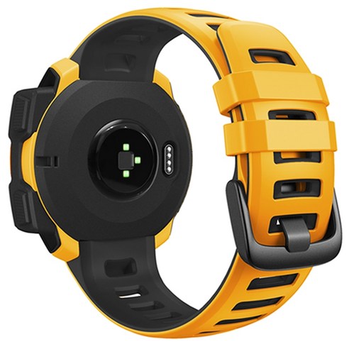 Garmin Instinct 2 시계대 프리미엄 투톤 고무 손목 밴드 가민 교체 스트랩, For Garmin Instinct 2, #6