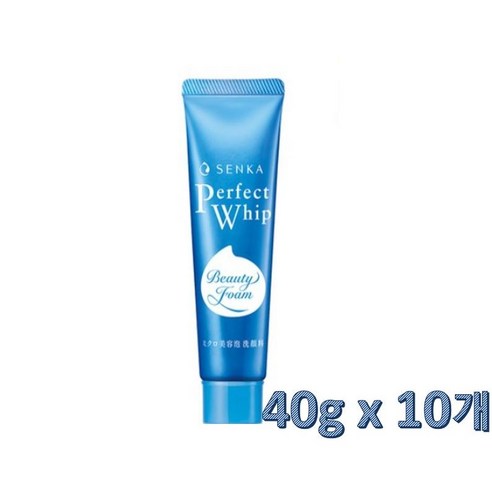 센카 퍼펙트 휩 페이셜 워시 클렌징 폼, 40g, 10개
