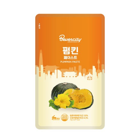 세미 단호박 라떼 펌킨 페이스트 1kg, 1개입, 2개