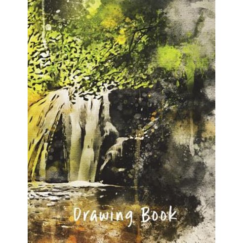 (영문도서) Drawing Book: Waterfall 8.5x11 Paperback, Createspace Independent Pub..., English, 9781723485633