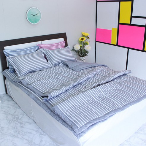 4.5/5점의 평점을 받은 해송 침장 블랙파인 간절기 기숙사 싱글이불