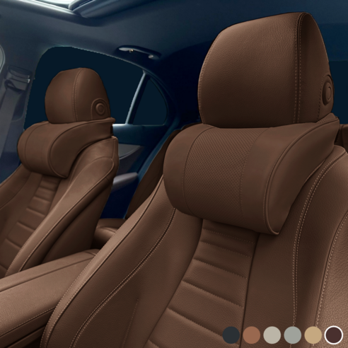 편안한 드라이빙을 위한 현명한 선택, 엔칸타 세이프레더넥 가죽 메모리폼 차량용 목쿠션 목쿠션