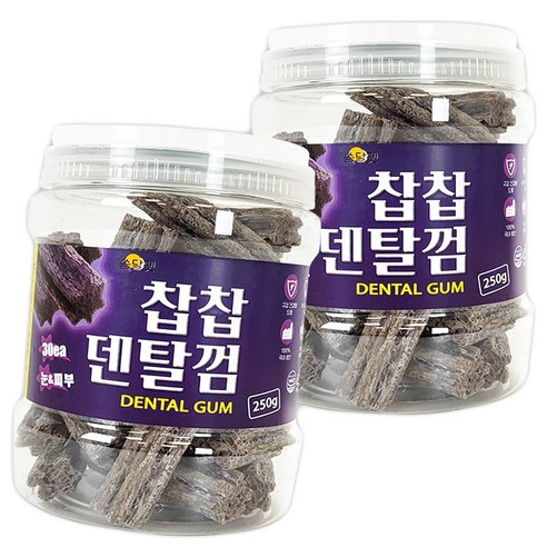 쏨달펫 찹찹 덴탈껌 250g 30개입, 눈+피부, 2개