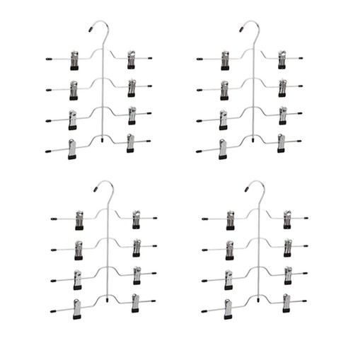 메이리앤 4단 논슬립 클립형 치마바지걸이 4개입, 단일옵션, 4개
