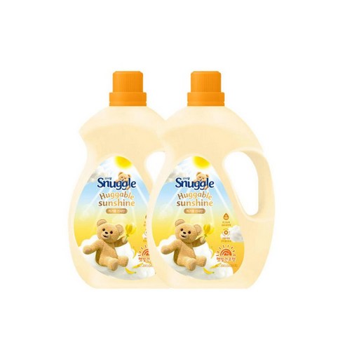 스너글 초고농축 섬유유연제 햇빛건조 허거블 선샤인 4L x2, 3L(1.5L리필x2)