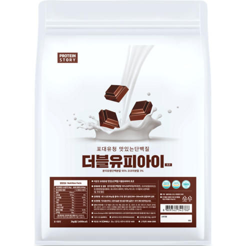 프로틴스토리 맛있는 단백질 WPI 초코 분리유청 프로틴, 2kg, 1개