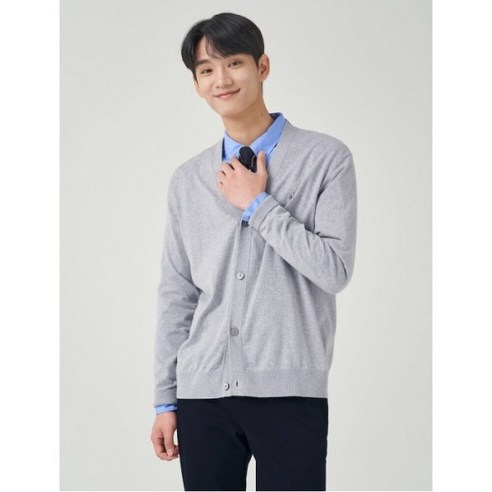 [빈폴(아울렛)] [빈폴멘] 기본 카디건 - 라이트 그레이 (BC315AE042)