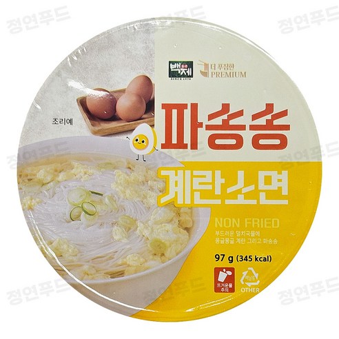 [정연푸드] 백제 파송송 계란소면 (실온)