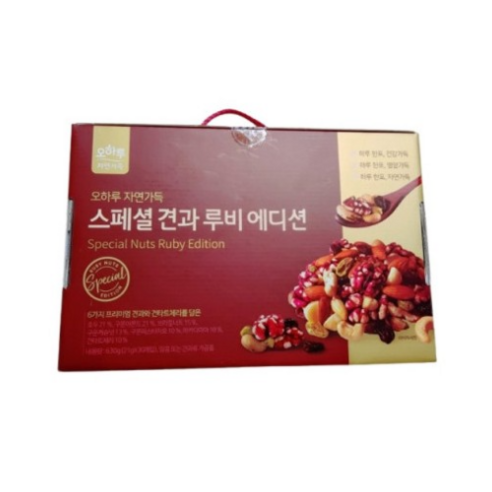 Live 오하루 자연가득 스페셜 견과 루비에디션 1박스, 21g, 1개 - 건과/견과류 | 쿠팡