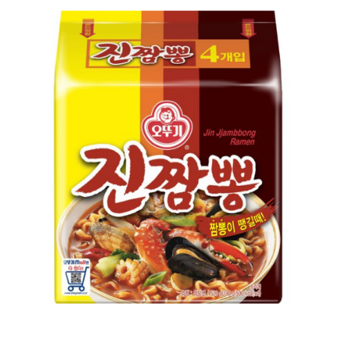 오뚜기 진짬뽕 봉지라면, 4개