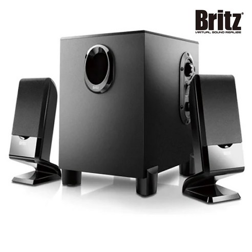 브리츠 Britz BZ-NS10BT 새틀라이트 2.1채널 블루투스 PC스피커, 1