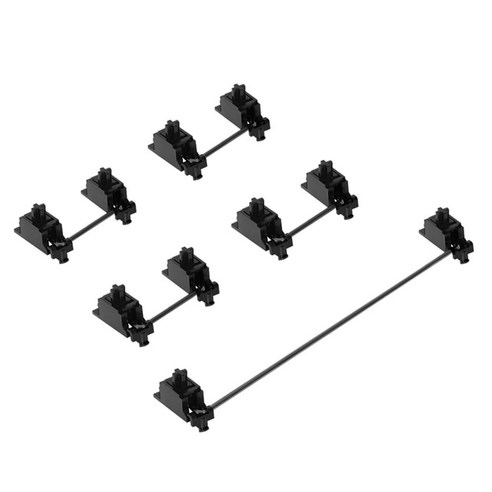 스웨그키 스테빌 스테빌라이저 키보드 하우징 DUROCK-스태빌라이저 V2 스크류 인 스태빌라이저 PCB 마운트 키캡 식, 한개옵션2, 10 V2-4x2u 1x7u Nero, 한개옵션1 Best Top5