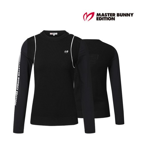 [마스터바니] 여성 쿨링 믹스업 니트 M421B1SR157_BK