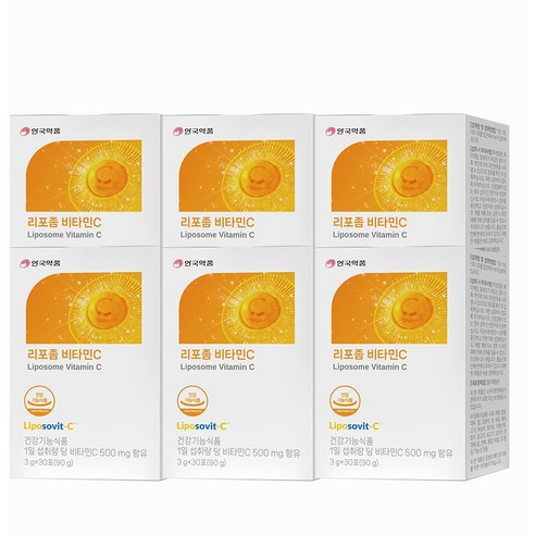 안국약품 리포좀 비타민C 30p, 30회분, 90g, 6박스