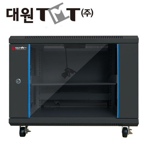 19인치 통신 허브랙 케이스 높이 500 깊이 500 넓이 600 블랙, 1개