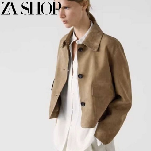  과거의 우아함과 현대의 세련미가 조화된 Zara 스웨이드 자켓