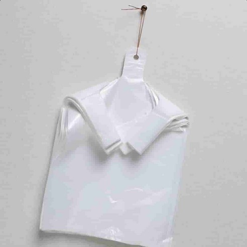 3호 100p 흰색 분리수거 업소용 비닐봉투 배접봉투 투명봉투 포장비닐 비닐봉지 롤백 손잡이봉투 비닐팩