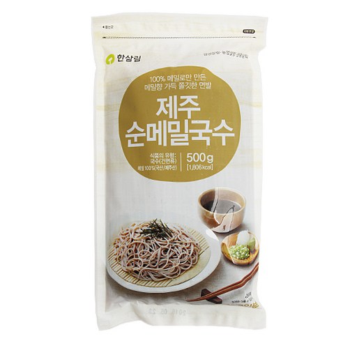 한살림 제주순 메밀국수 500g, 1개