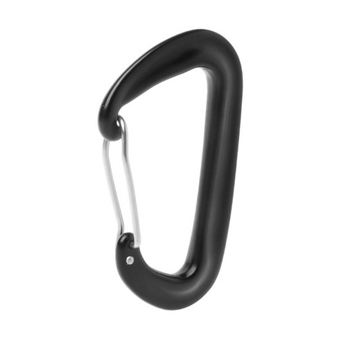 Carabiner Clip 해먹용 카라비너 캠핑 하이킹 키 체인, 검은색
