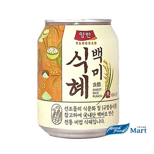 동원 양반 식혜 238ml x 24캔, 24개, 238ml