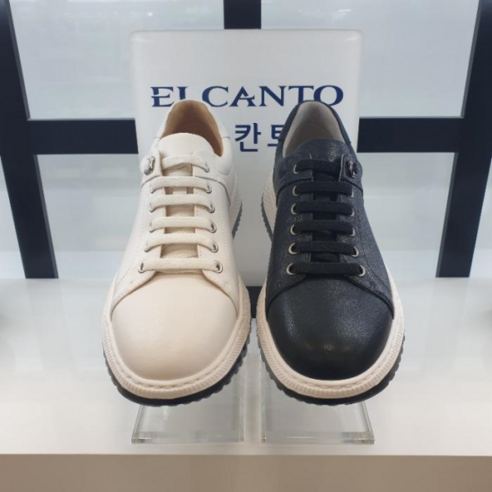 엘칸토 HC11 소가죽 남성화 4CM 초경량 스니커즈 A7S9U4F13G