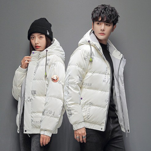Cold Fly 남성 겨울 도톰 방풍 기모 패딩 90% 화이트 오리털